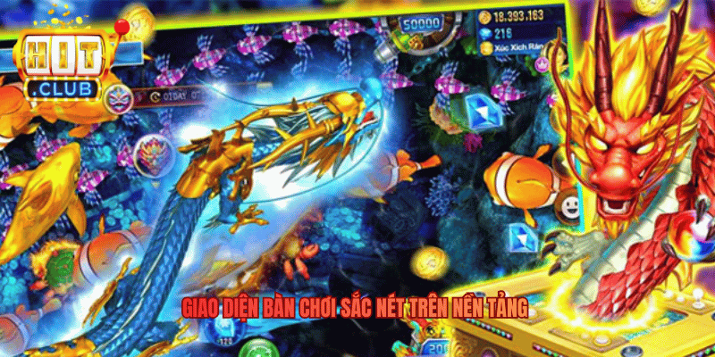 Săn Cá Rồng – Trải Nghiệm Chinh Phục Dưới Đáy Biển Tại Hitclub Giao diện bàn chơi sắc nét trên nền tảng