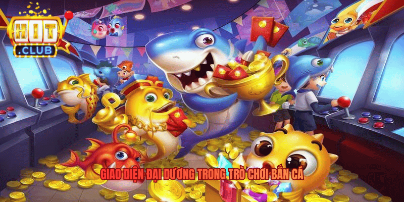Bắn Cá Jackpot - Hành Trình Săn Cá Trong Thế Giới Hitclub Giao diện đại dương trong trò chơi bắn cá