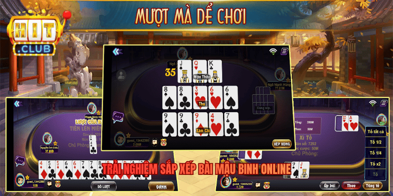 Mậu Binh Hitclub – Trải Nghiệm Sắp Xếp Bài Tại Hitclub Trải nghiệm sắp xếp bài Mậu Binh online